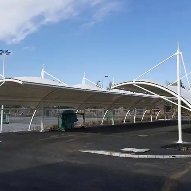 白山膜结构电动车棚