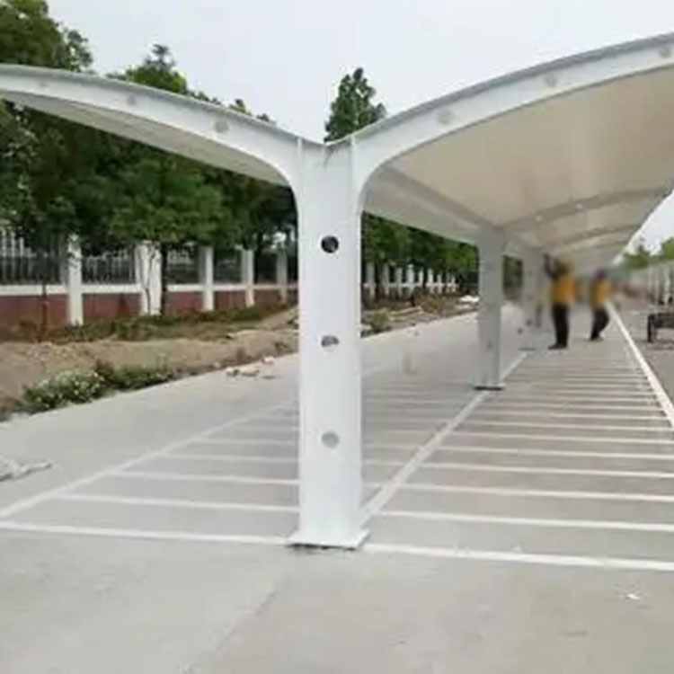 白山膜结构电动车棚