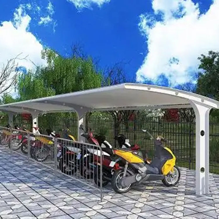 白山膜结构电动车棚