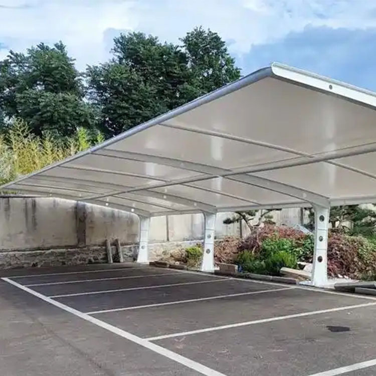 白山膜结构汽车棚